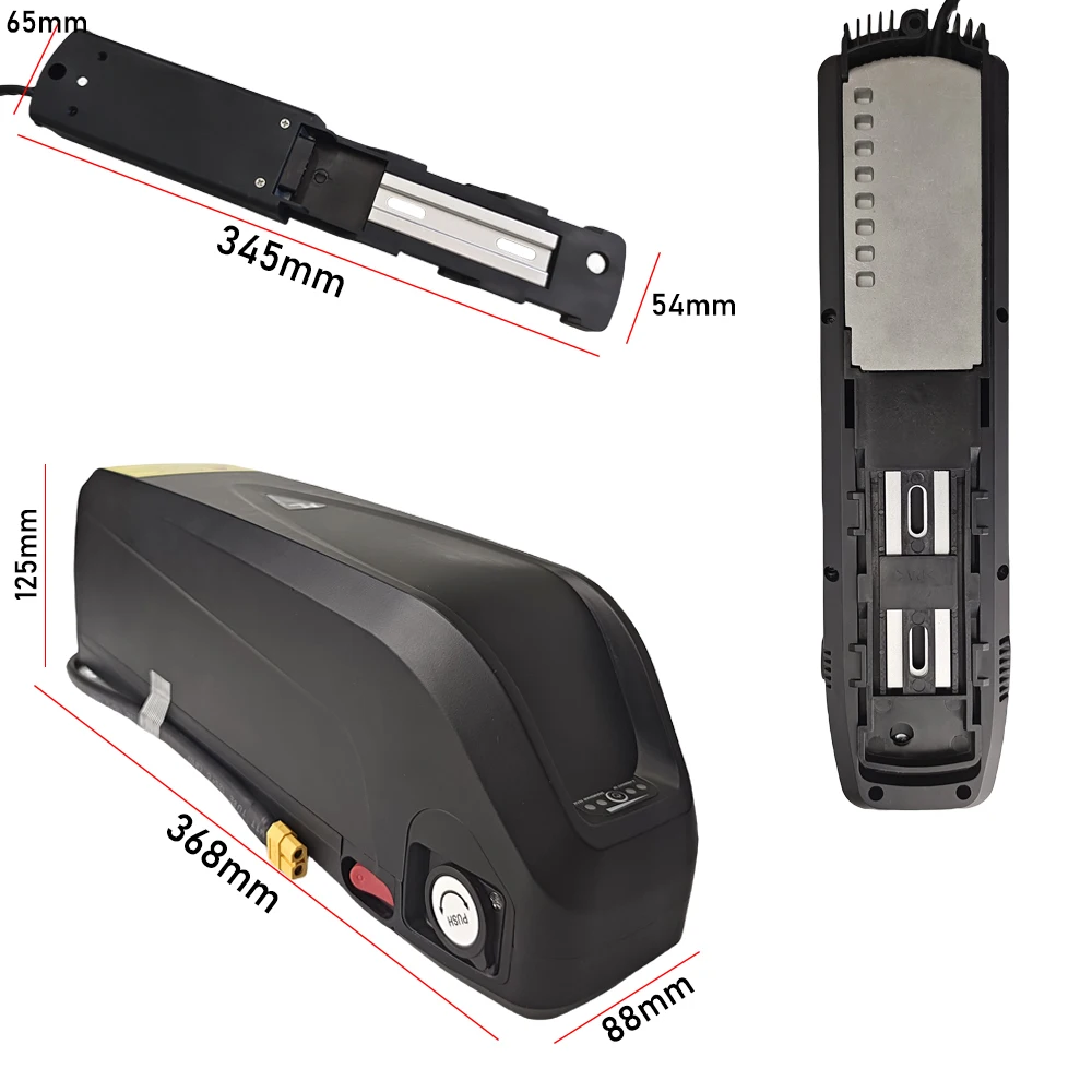 

For motor Electric Mountain Bike Hailong G80 52V 30Ah Lithium Battery Pack With BMS 350W 500W 750W