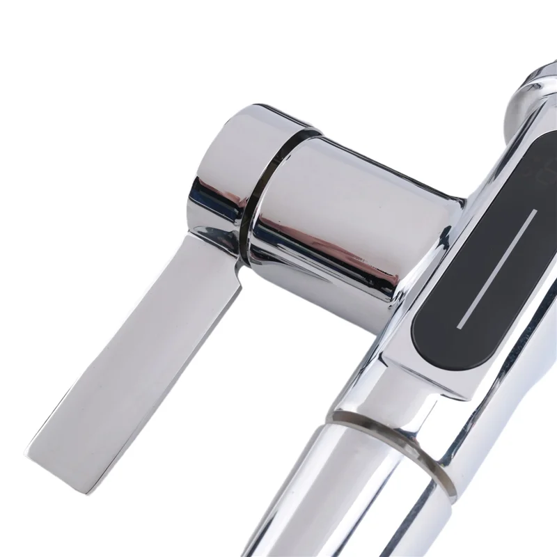 【A08I】Waterval Uittrekbare Keukenkraan Koud Warm Kraan/Uittrekbare Kraan Draaibare Gootsteen Lifting Wastafel Kraan-B