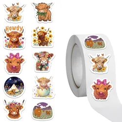 500PCS High Altitude Cow Stickers Exquisite and Cute Handbooks Material Phone Cases Laptop Suitcases Water Cups Waterproof