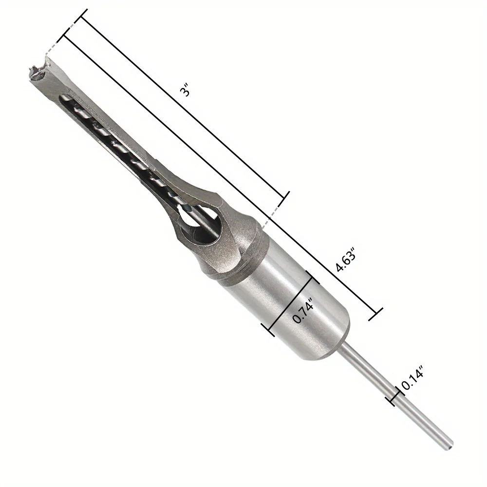 7 pièces travail du bois trou carré Tenon Bits trou scie Tenon Bits ciseau Bits torsion Bits ensemble