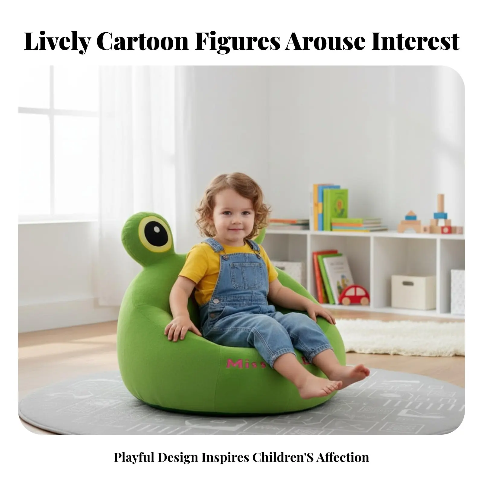creature-character-chair-removable-and-cleanable-cover-novelty-foam-armchair-cartoon-design-cute-design-for-literature-corner