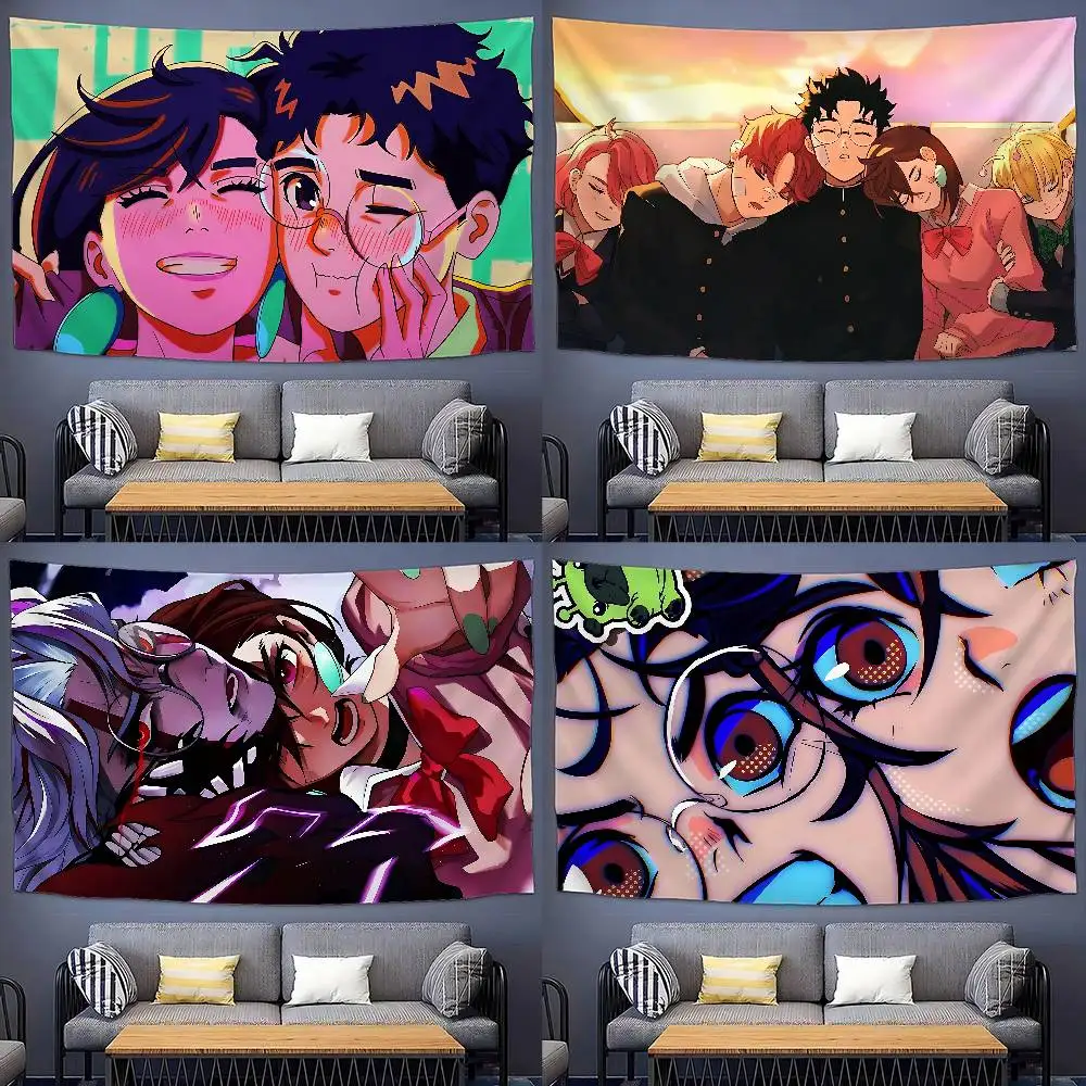 Niedliche Anime-D-dandadan-S Kawaii Wandteppiche, anpassbare Wandteppiche in verschiedenen Stilen, Wandbehänge, Fotodruck von Prominenten