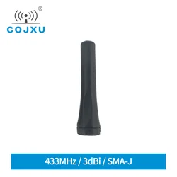 5PCS Wifi Antenna for Lora Module 433MHz  3.0dBi High Gain Omnidirectional SMA-J 60mm Length COJXU TX433-JZR-6 Aerial Antenna