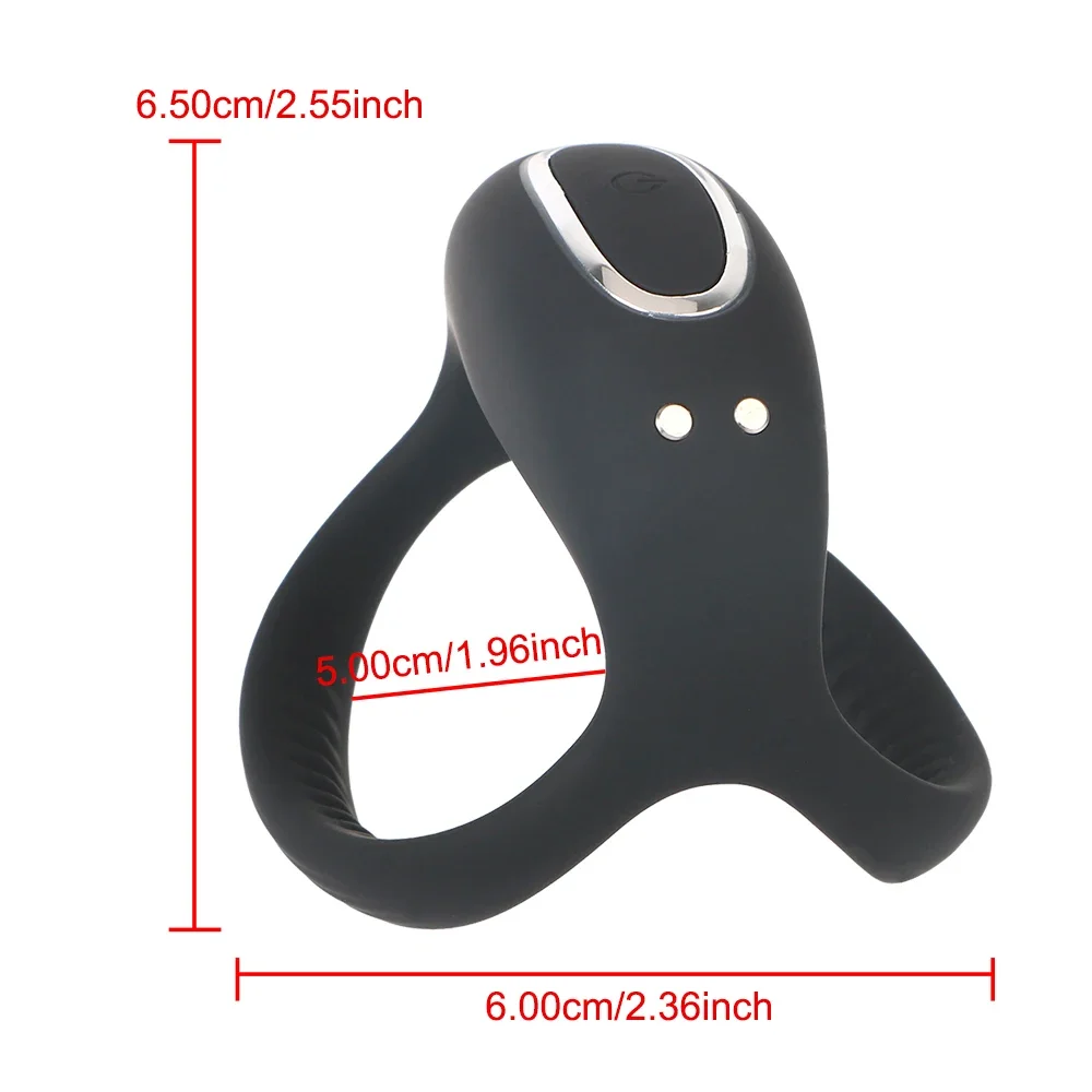 التحكم اللاسلكي تهتز خاتم الديك السيليكون القضيب الدائري تأخير القذف المدرب توسيع منتصب الجنس لعب للرجال الأزواج #6