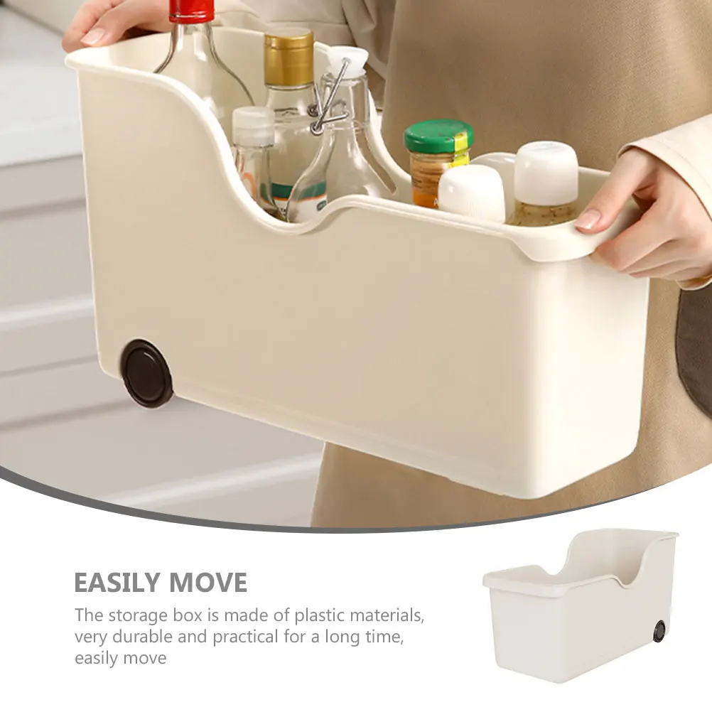 

Kitchen Cupboard Organizer Sundry Box Plastic Removable Design Narrow Long Shape Versatile Use Sundry Organizer