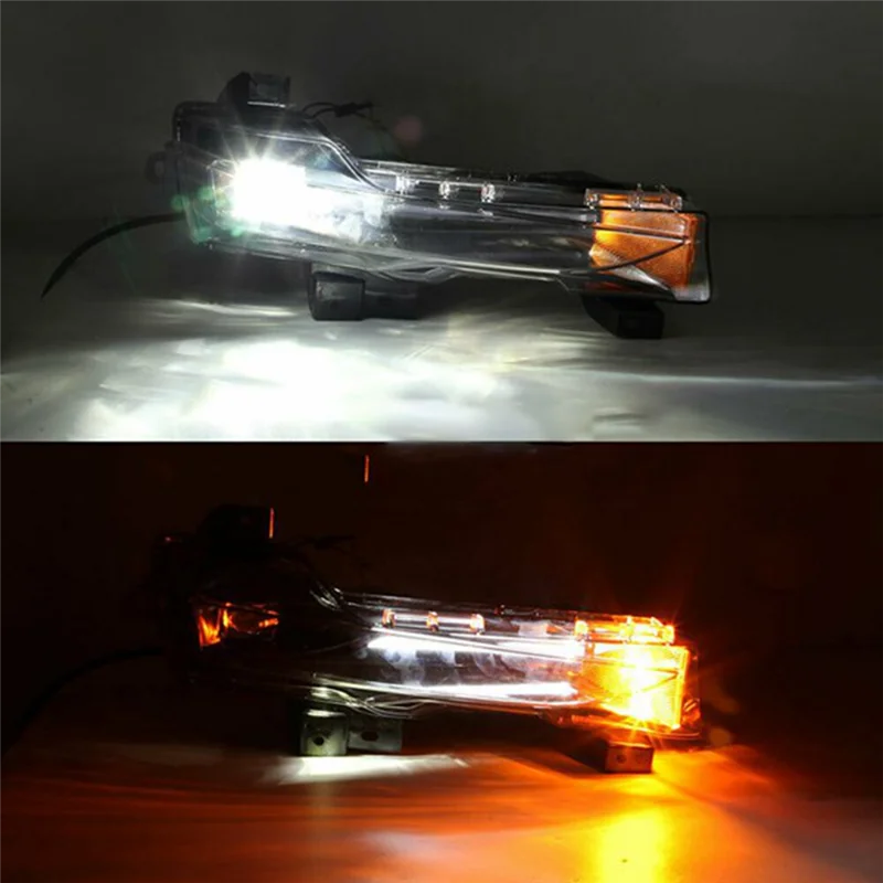 Car Front Right Fog Light Driving Lamp LED DRL Amber Daytime Running Fog Lamp Replacement for Tesla Model 3