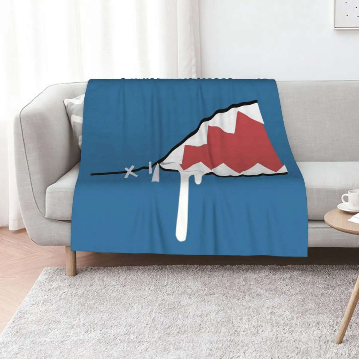 Gawr Gura Shark Mouth Throw Blanket Sofa Quilt Weighted Sleeping Bag For Decorative Sofa christmas gifts warm winter Blankets