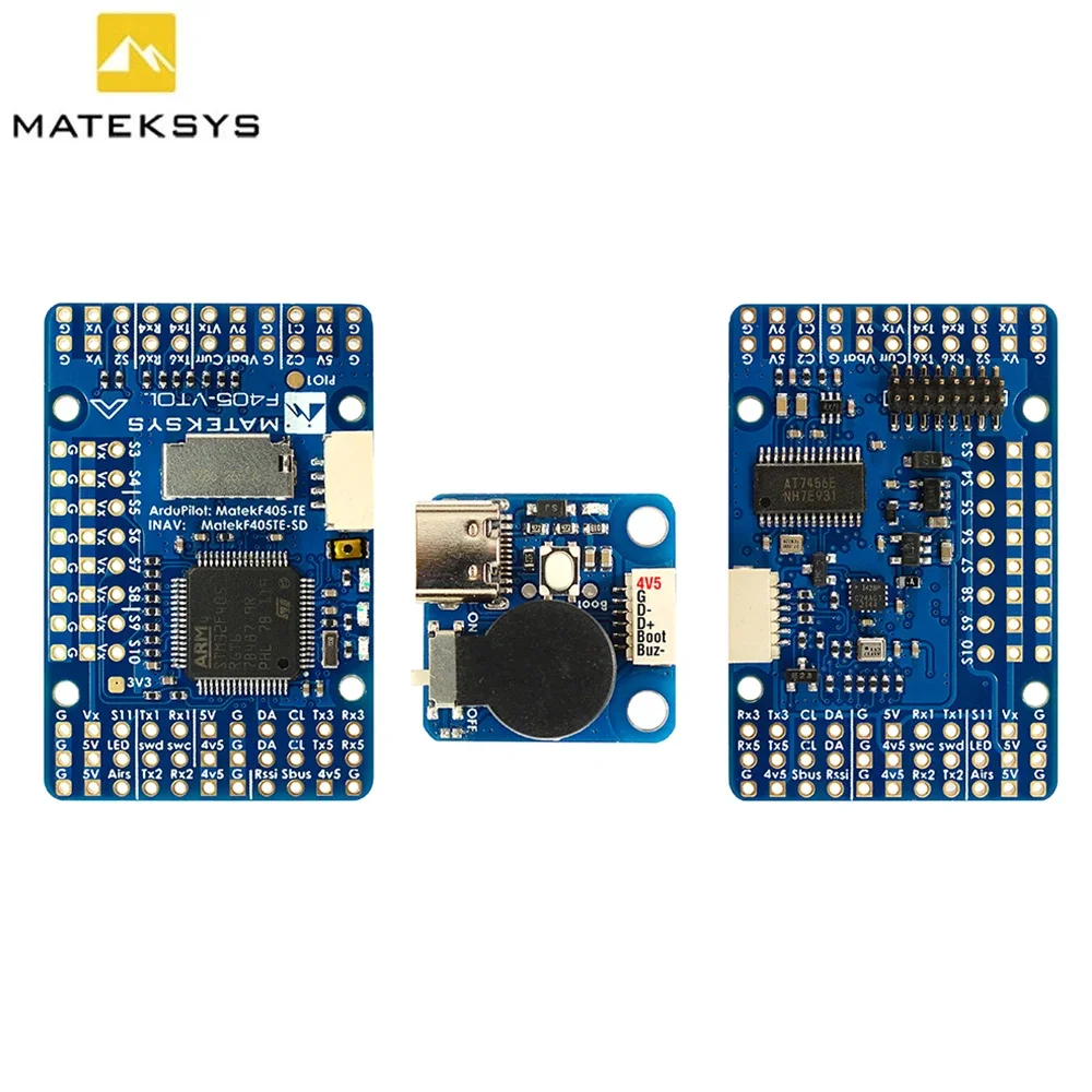 MATEK MATEKSYS F405-VTOL STM32F405RGT6 Flight Controller Built-in OSD MicroSD Card Slot 2~6S For FPV RC Drones Multirotor