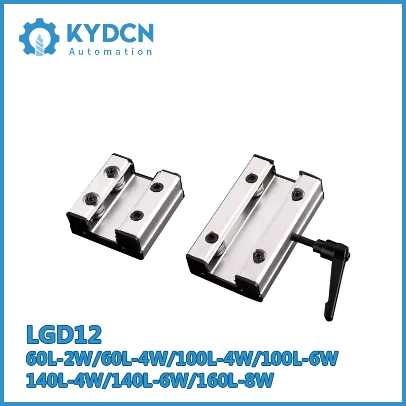 LGB12 LGD12 External Dual-axis Linear Guide Block Double Axis Outer Roller Bearing Guide Block Sliding Block for CNC Machine