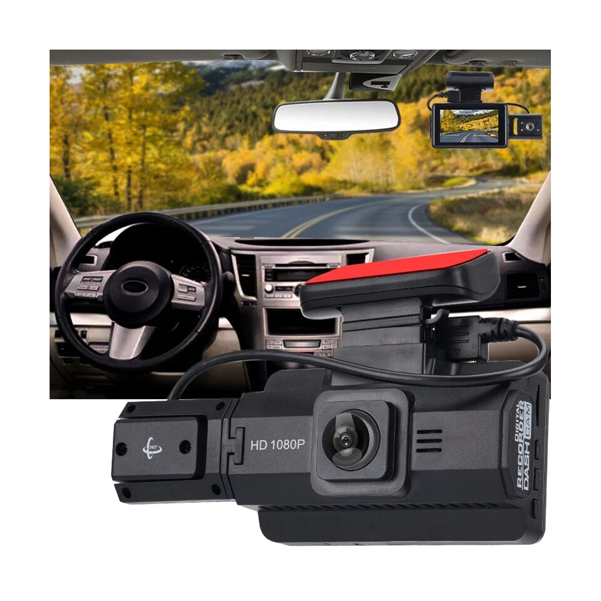 

A88 Car Front Car Rotatable Car Camera Video Recorder Car Recorder Night Vision Dual Lens Universal Models