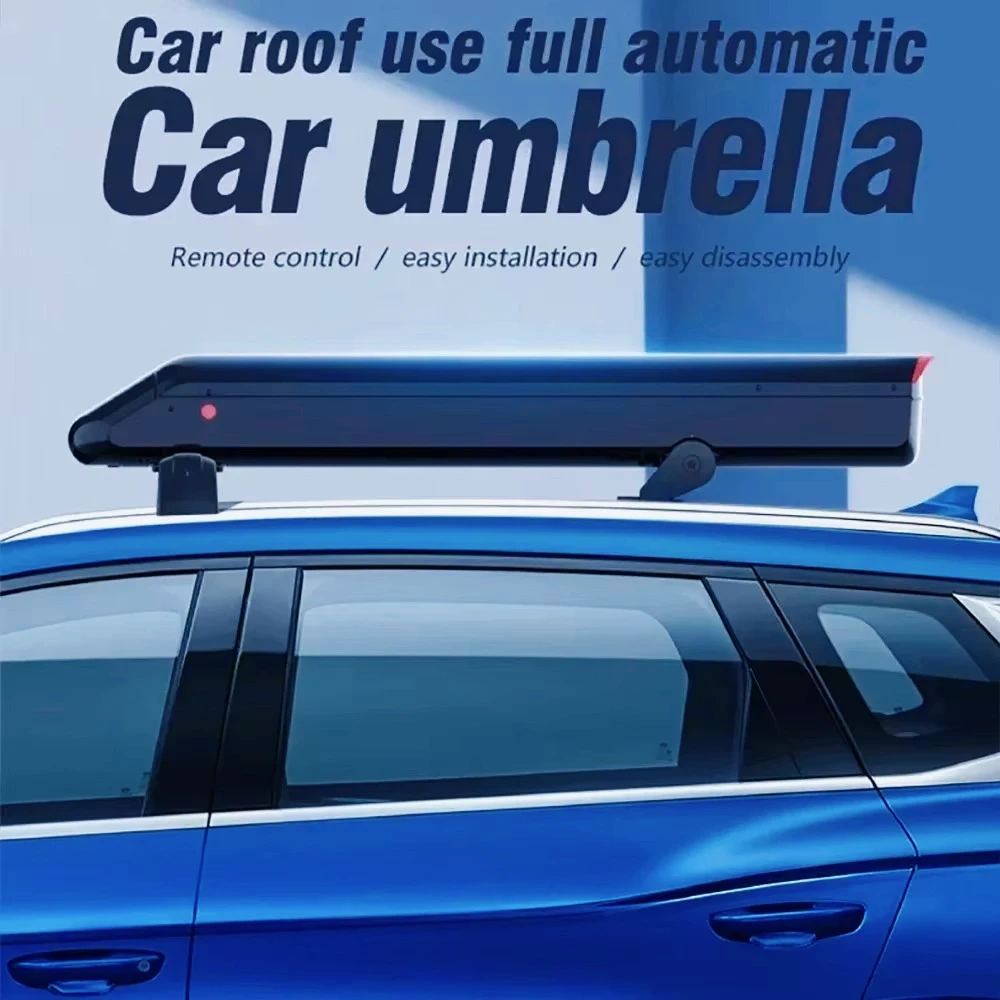 

AM-Fully Automatic Sunshade on Roof Car Sunshade Umbrella 3.8*2.7M Mobile Car Canopy Windproof Hail Proof Sunshade Automobiles W