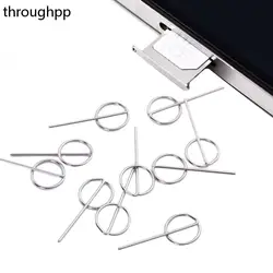 10 PCS Universal Smartphone Removal Card Pin Sim Card Tray Ejector Phone Use Tool