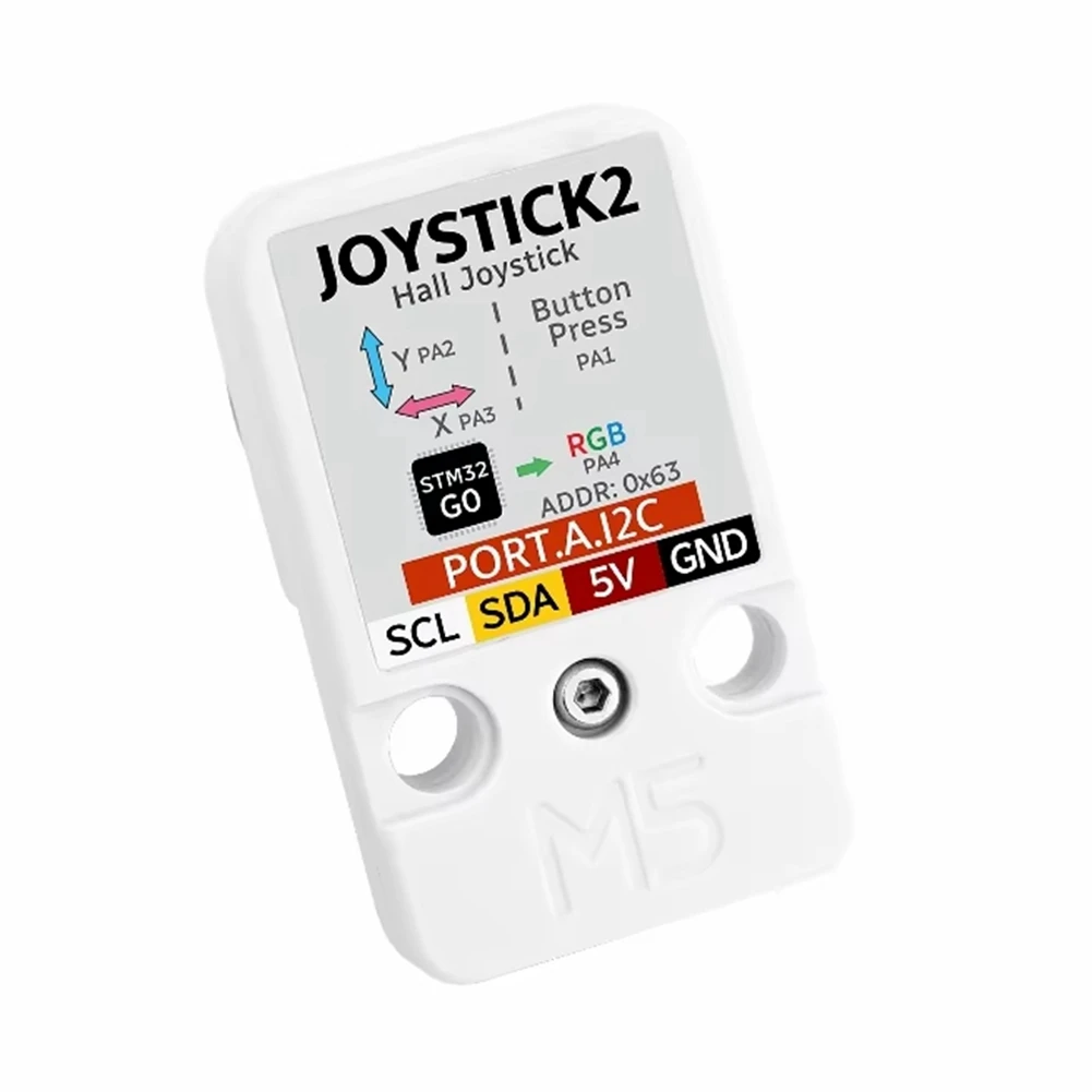 Joystick2 Unit Hall Effect Joystick Built-in STM32 STM32G030 Communication RGB LED