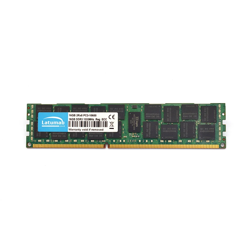 Latumab Memoria RAM DDR3 16GB 32GB 64GB 1866 1333 1600MHz Server Memory PC3-14900 12800 10600 240Pin REG ECC Registered Memory