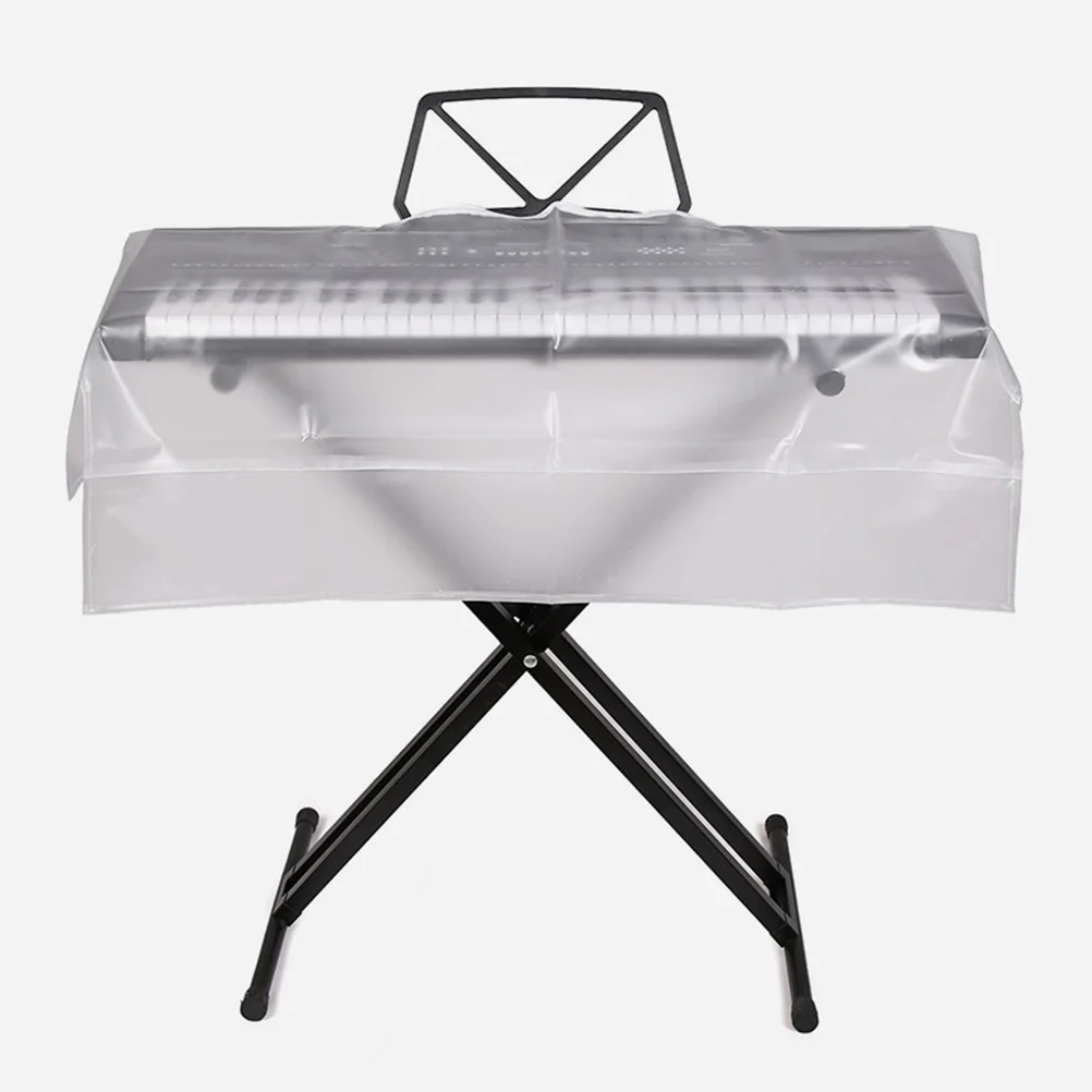

Electric Piano Cover 61 Keys Keyboard Dust Covers Protective Transparent Musical Instrument Long Time Use Zipper Design Stand