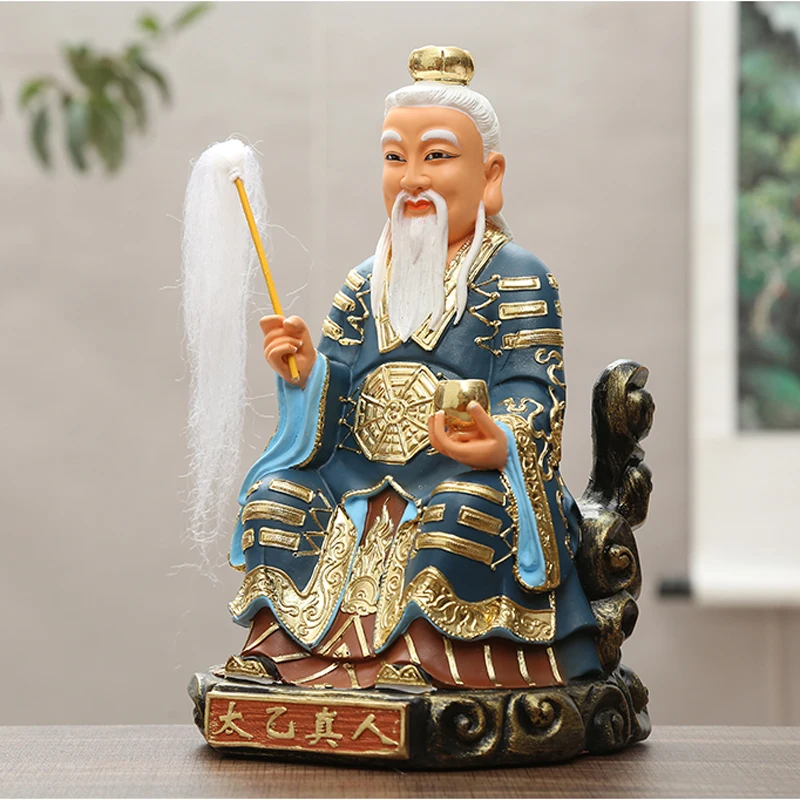 30CM Southeast Asia Taoism God ZU SHI TAI YI ZHENREN   figure HOME shop Efficacious Prosperity FENG SHUI statue