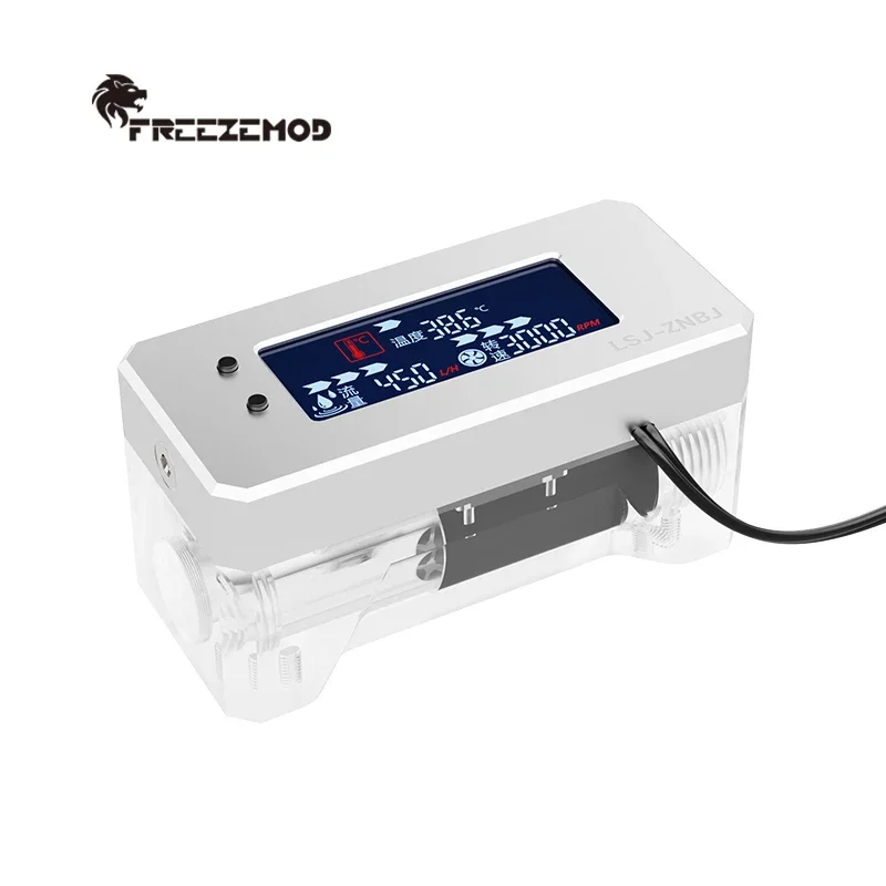 

Freezemod LCD Alarm for PC Water Cooling System High Temperature Monitoring Flow Speed Liquid Stop Running Monitor LSJ-ZNBJ
