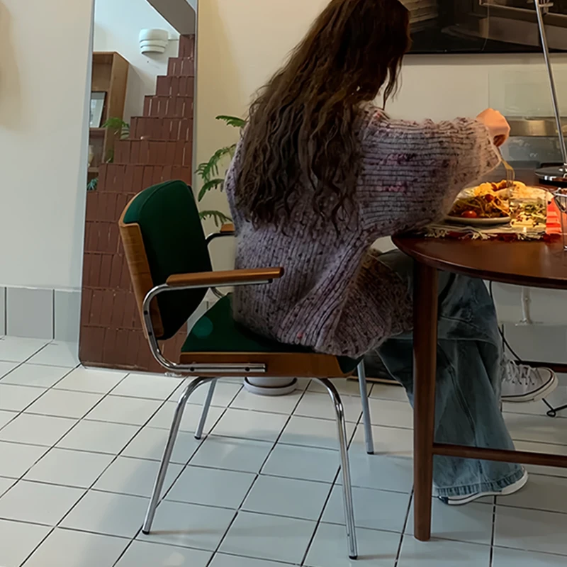 

Деревянные обеденные стулья в стиле ретро, дизайн, акцент для проживания в семье, туалетный столик для отдыха, обеденные стулья для приема, современная мебель для дома Cadeiras Lscy