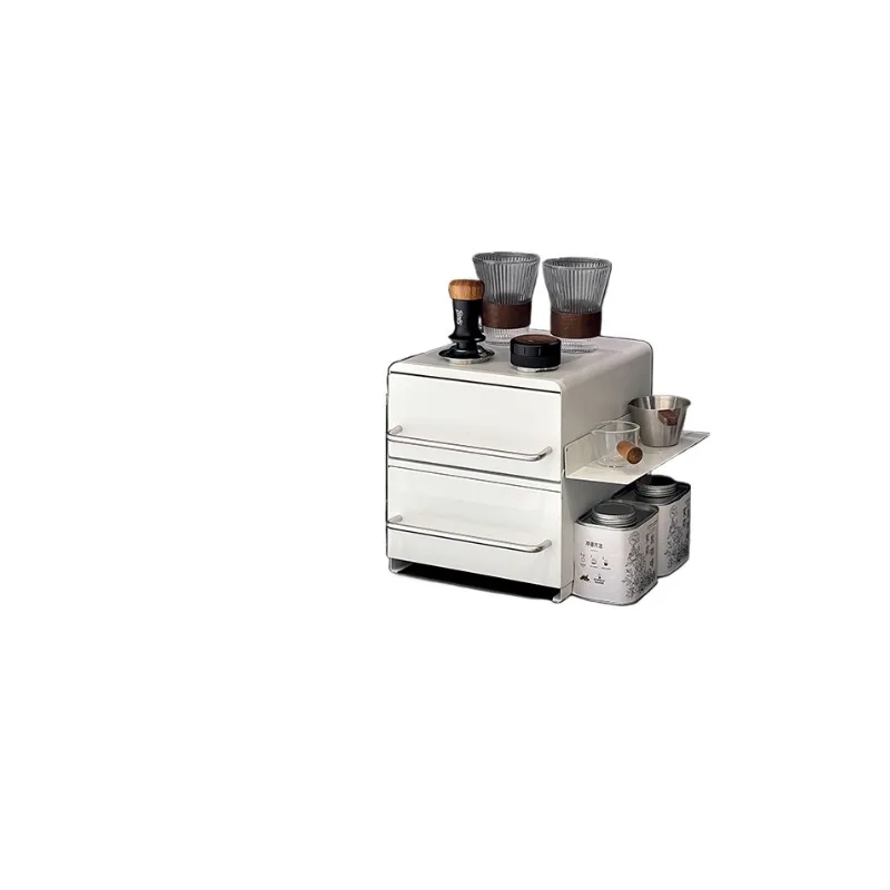 

Coffee corner, desktop drawer, iron storage cabinet, hand flushing appliance, water cup rack.