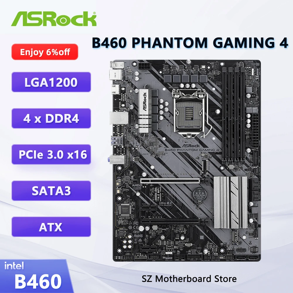 Asrock B460 Phantom… - image