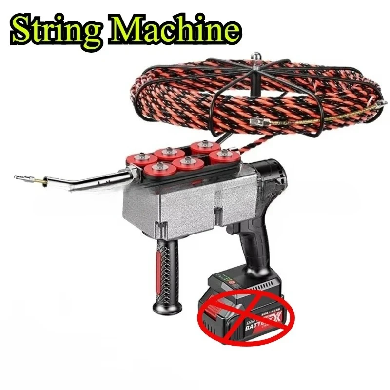 Electrician 21v Brushless Lithium Battery Threading Machine Charging Pipe Electric Wire Pulling Machine