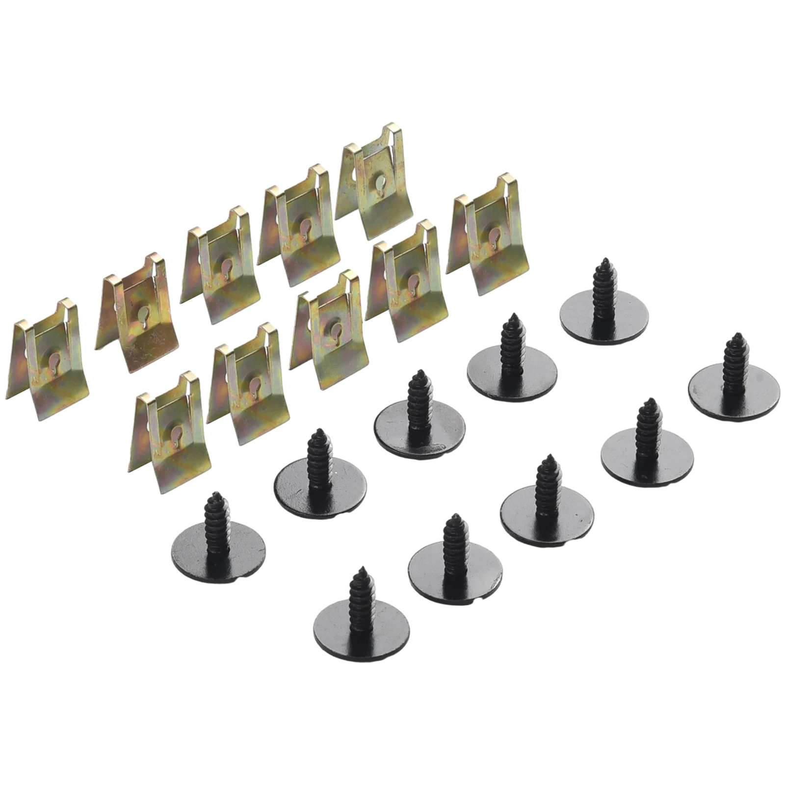 Carro Undertray respingo Guarda Substituição Parafuso, Prata Tapping Clips Set, Prendedor, Exterior, durável, 20pcs