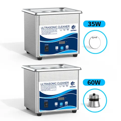 보석, 안경 및 소형 부품용 Degas 가정용 청소 기계가 포함된 2L 초음파 세척기 40kHz 35/60W