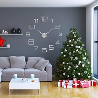 Large 3D Wall Clock Luminous Classic Wall Clocks DIY Digital Clock Wall Watches Stickers Silent Clock for Home Living Room Table