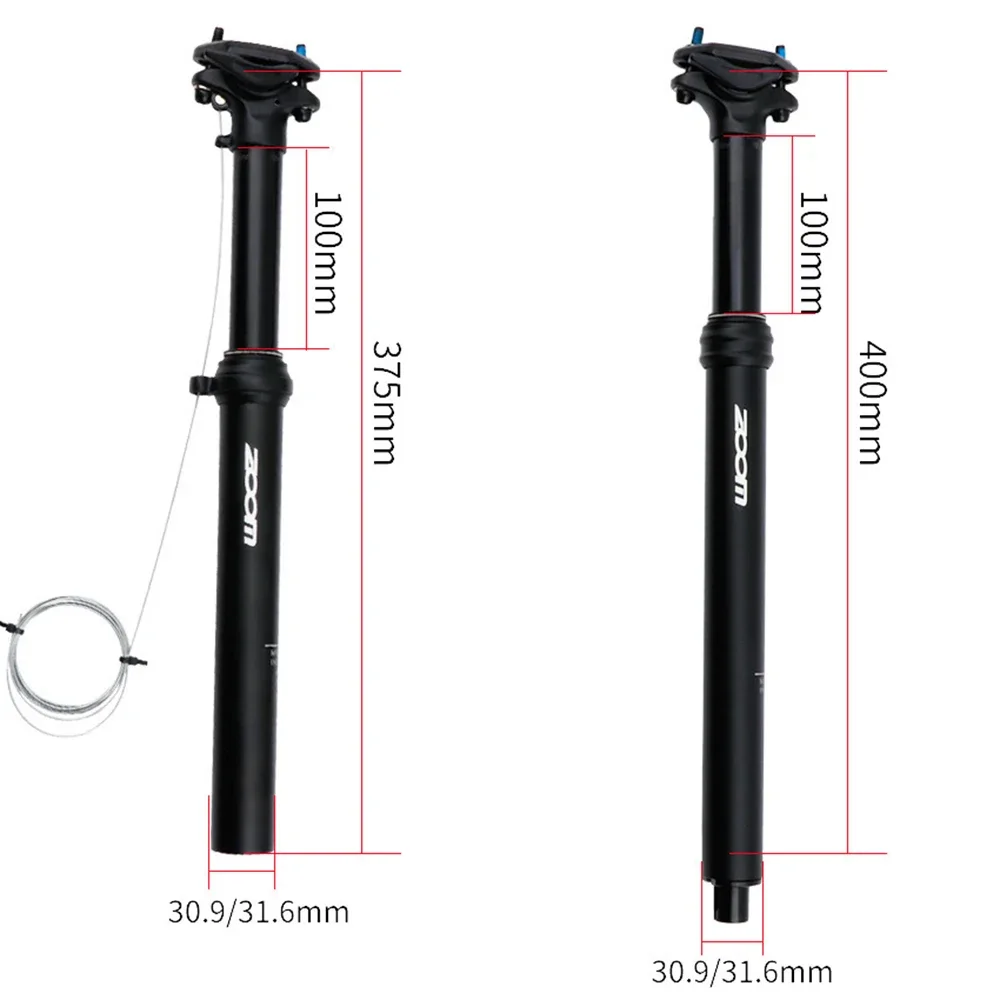 ZOOM 31.6 MTB mountain cycling  Dropper Height Adjustable Bicycle Seatpost Hydraulic Suspension Seatpost Bicycle seat tube parts