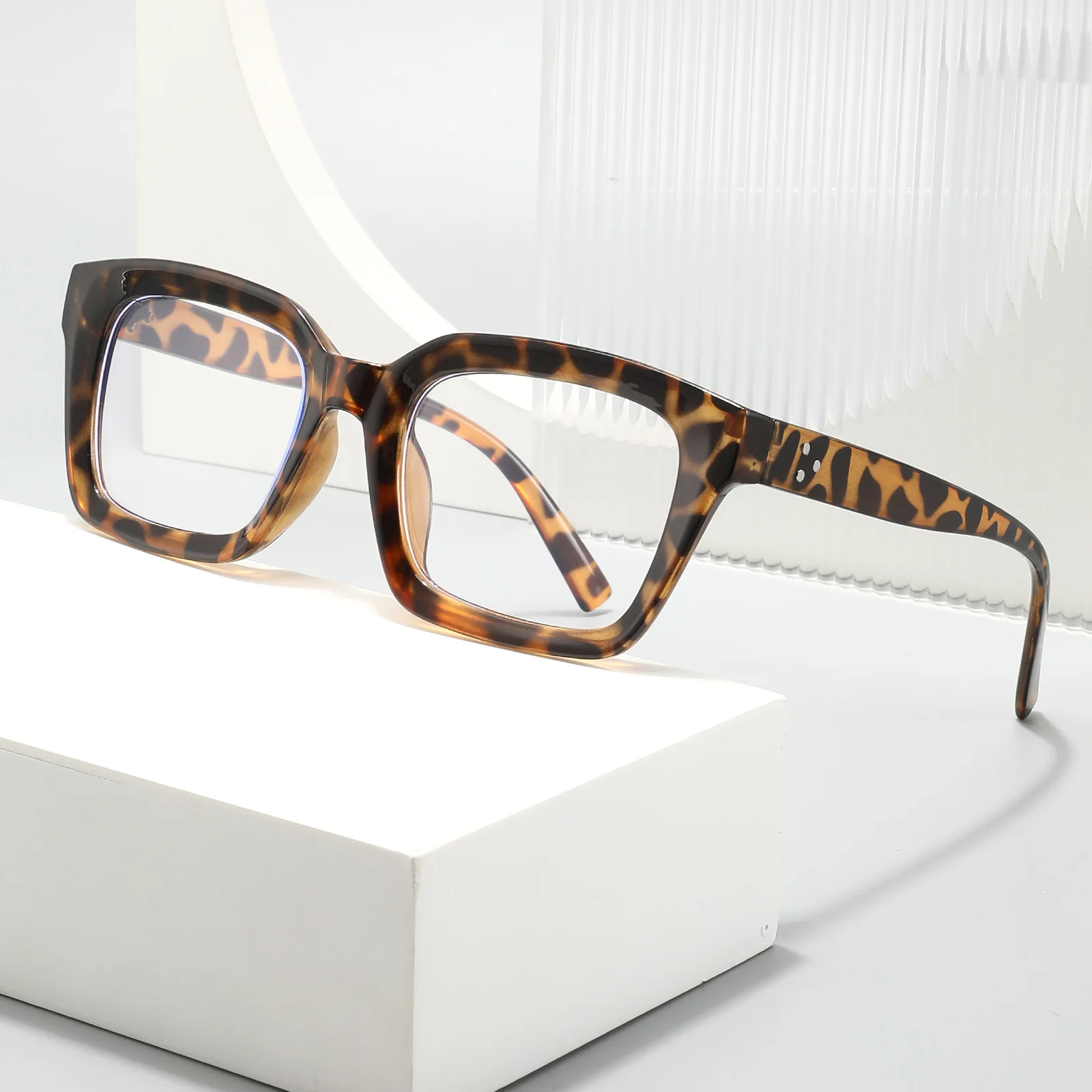 Neue Schwarze Eckige Computerbrille für Damen und Herren Anti-Blaulicht Rechteckige Brillen Blaulichtfilter Optische Brillen