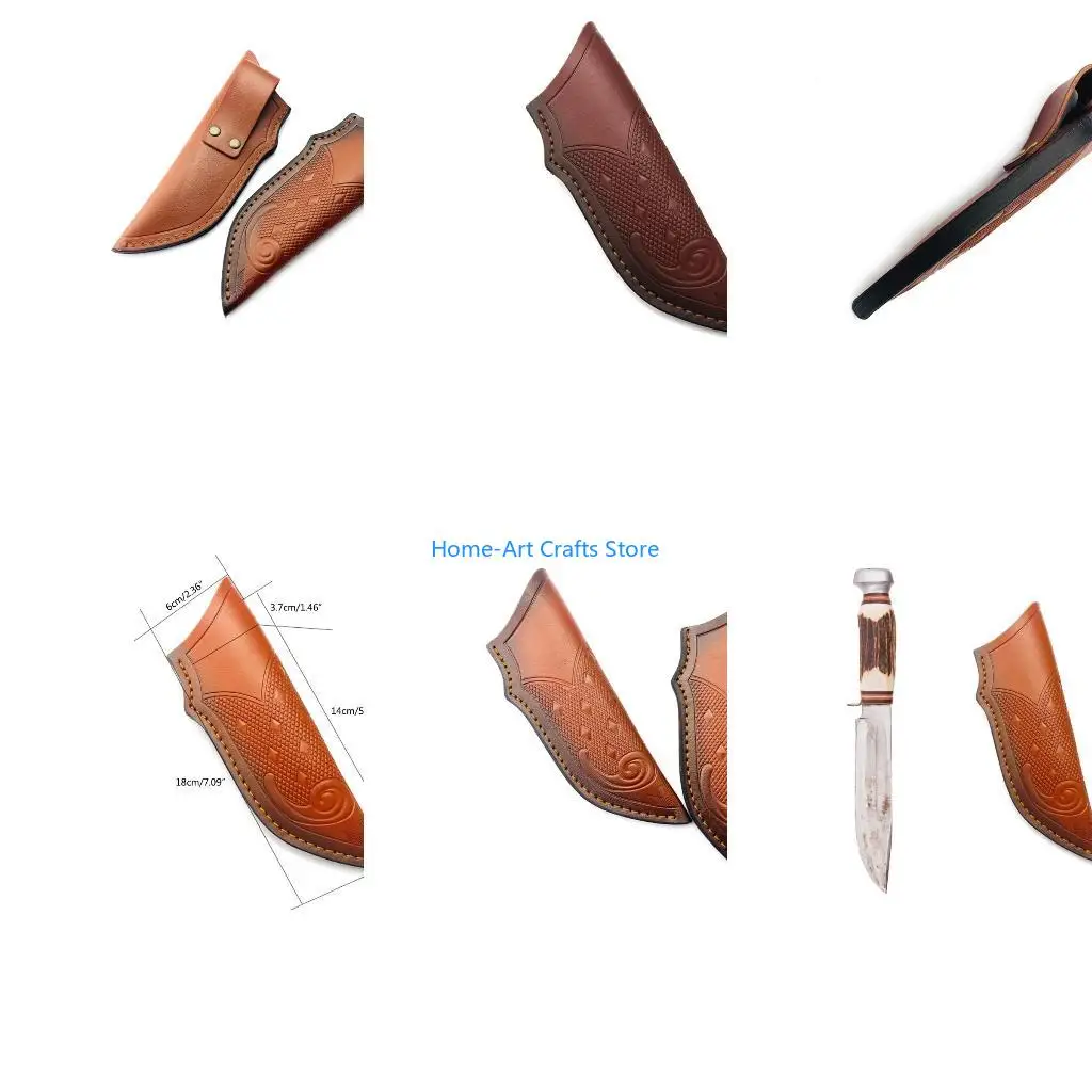 Y3NA Leathers Knife Pouches Handmade Knife Belt Loop Case Holder Bag