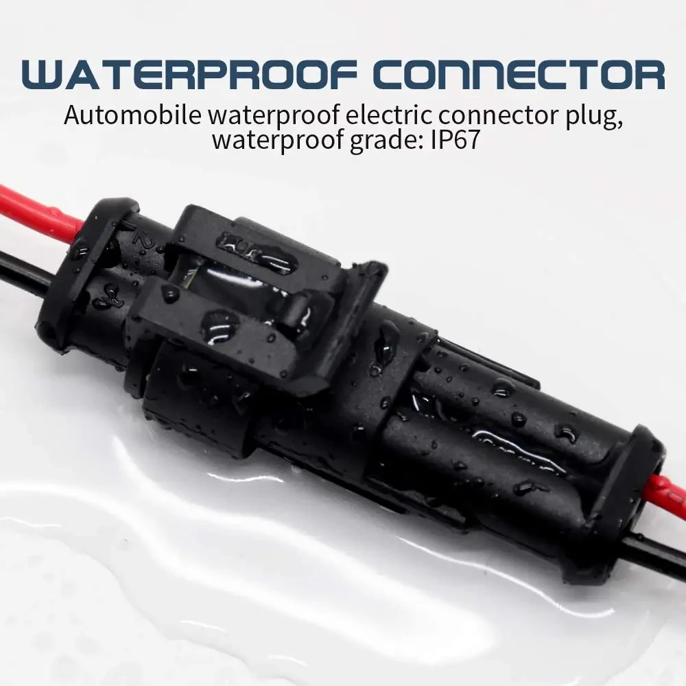 5 Setes 2 Pin Way Sealed Waterproof Electrical Wire Connector Plug Set Auto Connectors With Cable Factory Online Wholesale