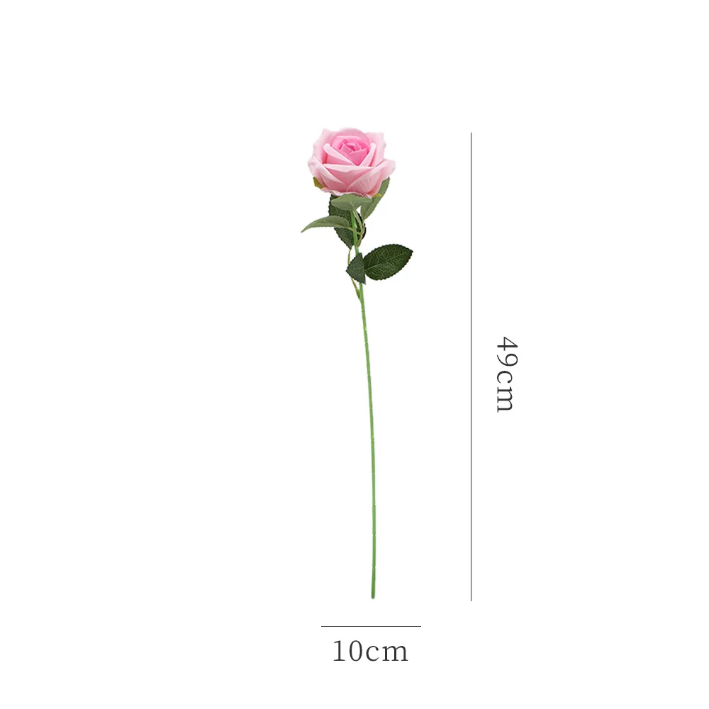 5 Stücke Rose Künstliche Blumen Bouquet Seide Gefälschte Blume für Wohnkultur Garten Hochzeit Dekoration Outdoor Valentinstag Ornament – Detail 6
