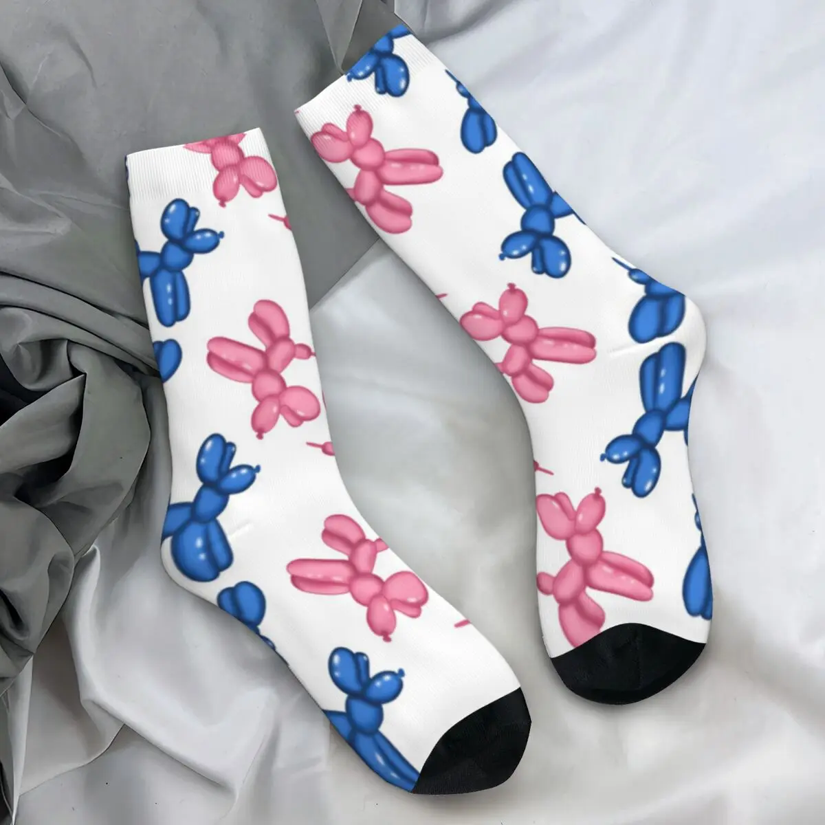 Balloon Dogs Socks Cute Gothic Stockings Winter Non-Slip Couple Socks Warm Soft Design Running Sports Socks