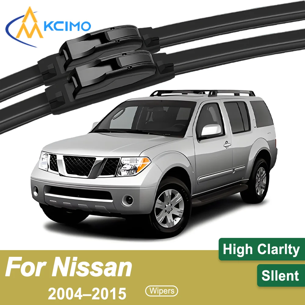 

Premium Rubber Durable Silent Windshield Wiper Blades 2pcs for Nissan Armada TA60 2004–2015 Front Wiper Blades Set