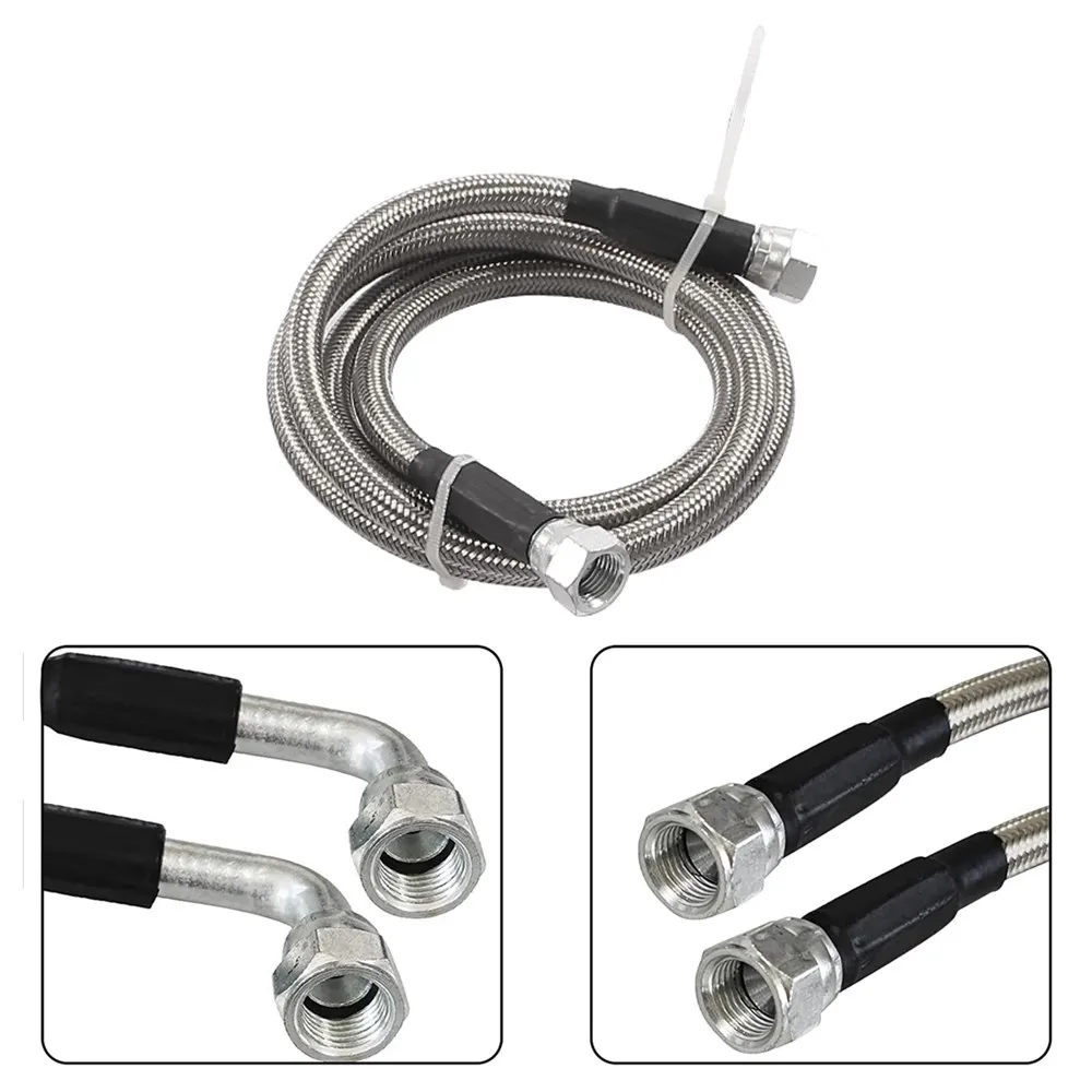 Transmission Cooler Hose 6AN Adapter Kit Braided Oil Fuel Line For Chevy Ford Buick Cadillac Cars Replace TH350/ 700R4/ TH400