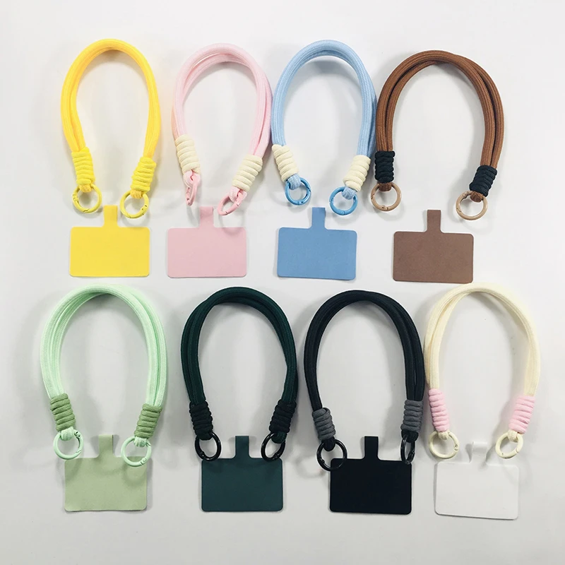 Kreative bunte hand gewebte Handy kette universelle Handy Anti-Verlust Lanyard Mode Telefon kurze Armband Geschenke
