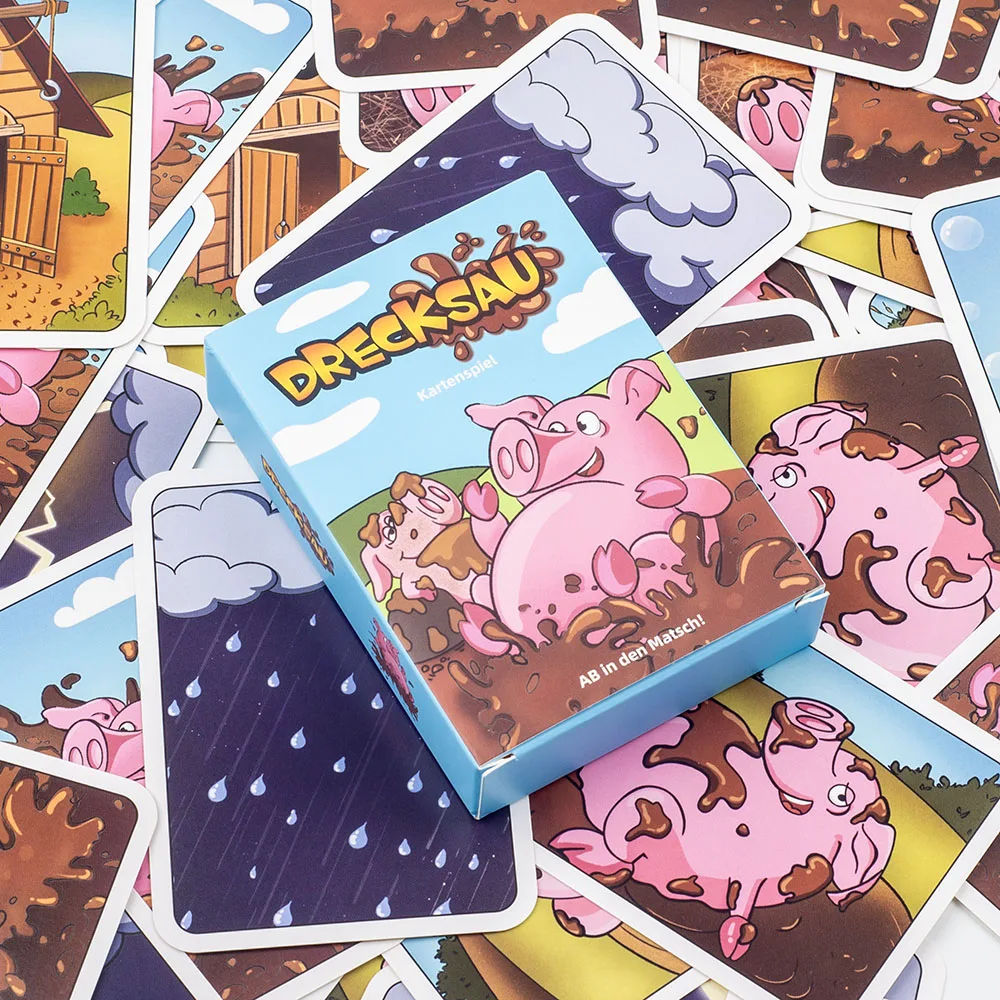 10,7*7,6cm Bestseller 1 Set Heißes Drecksau Partyspiel Kartenspiel Brettspiel Intellektuelles Spielzeug Geschenke
