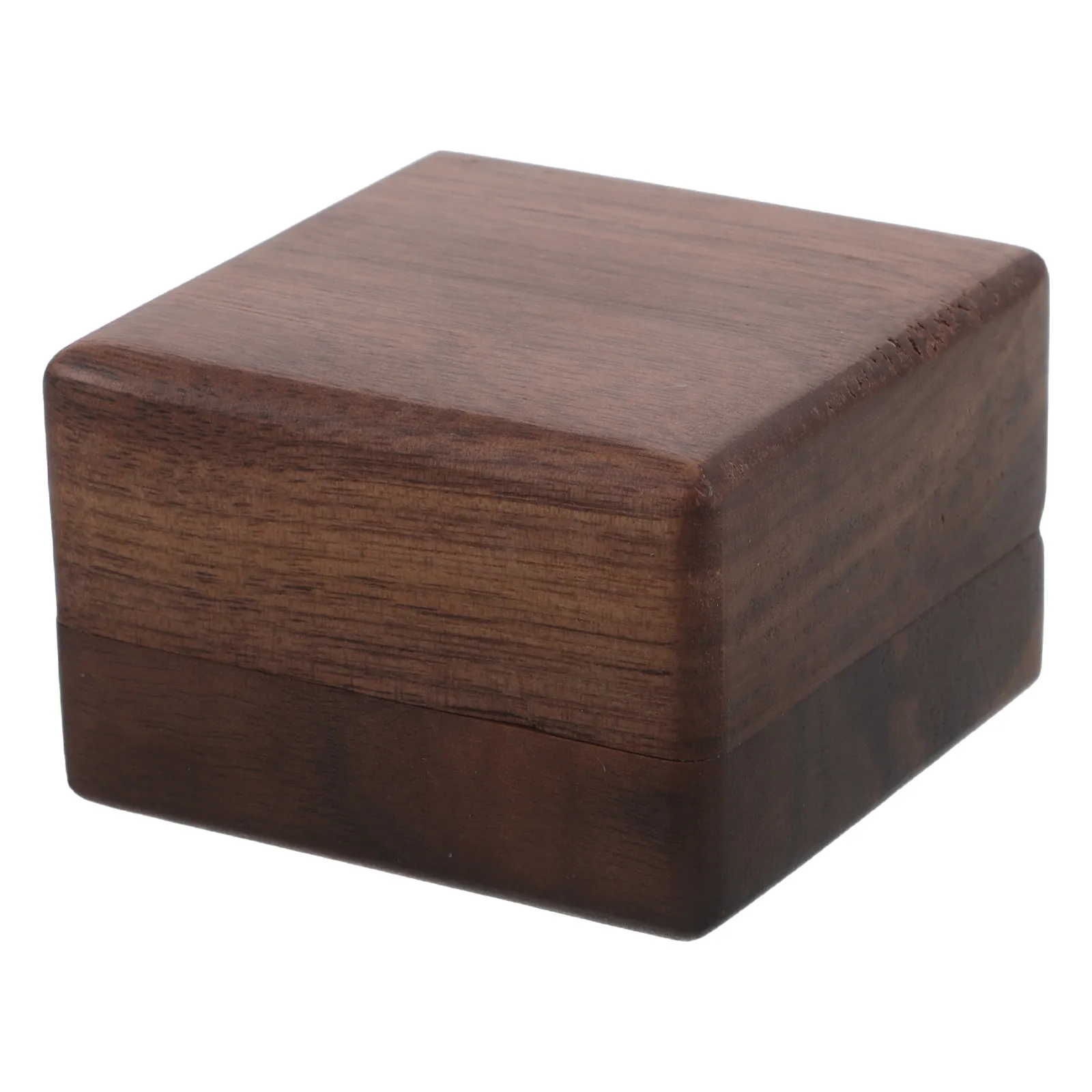 

Black Walnut Wooden Cufflink Box Square Shape Jewelry Display Case Men Tie Clip Holder Ring Organizer Travel Case