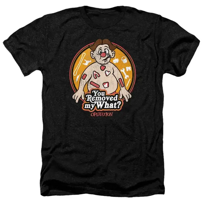 HASBRO OPERATION YOU REMOVED MY Licensed Adult Men's Heather T Shirt SM 3XL