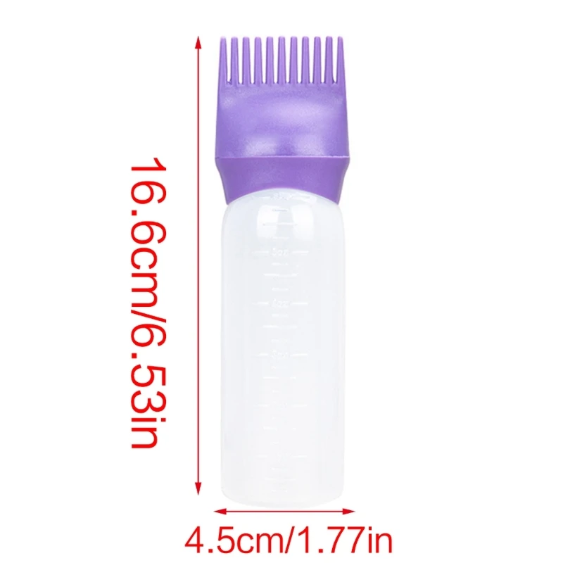 พลาสติกย้อมผมขวดรีฟิลขวด Applicator หวี Dispensing Salon Hair Coloring Hairdressing จัดแต่งทรงผมสี Dropshipping