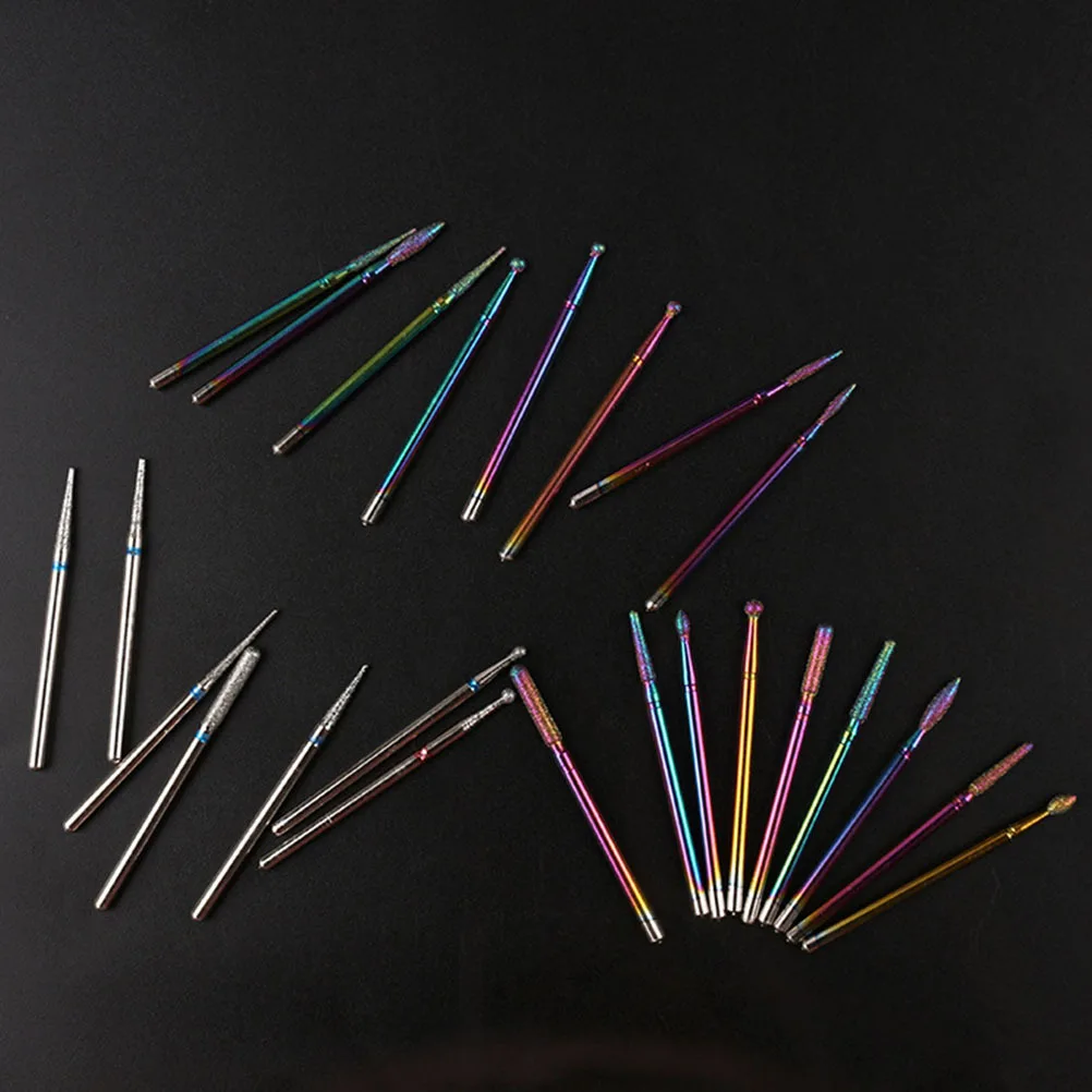 

30 шт., набор шлифовальных насадок премиум-класса для ногтей, набор шлифовальных насадок для маникюра, педикюра, полировки, шлифовальная головка для ногтей, маникюрный инструмент