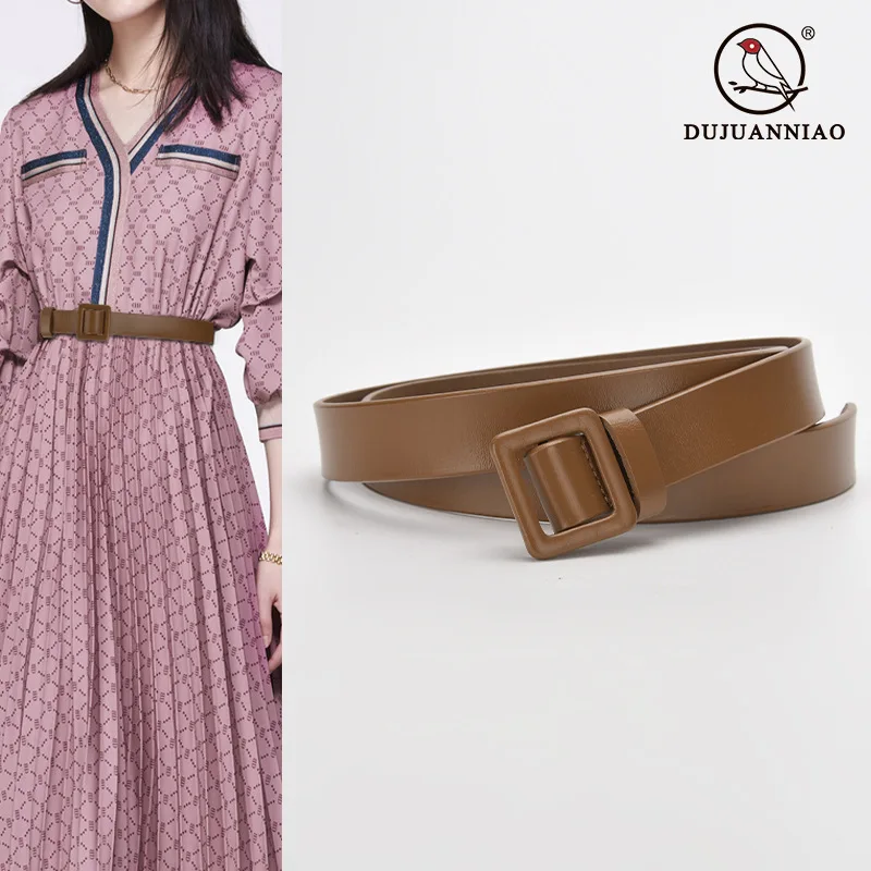 

New Thin Leather Show Thin Women Wistband Belt Fashion Dress Coat Sweater Cummerbund for Ladies
