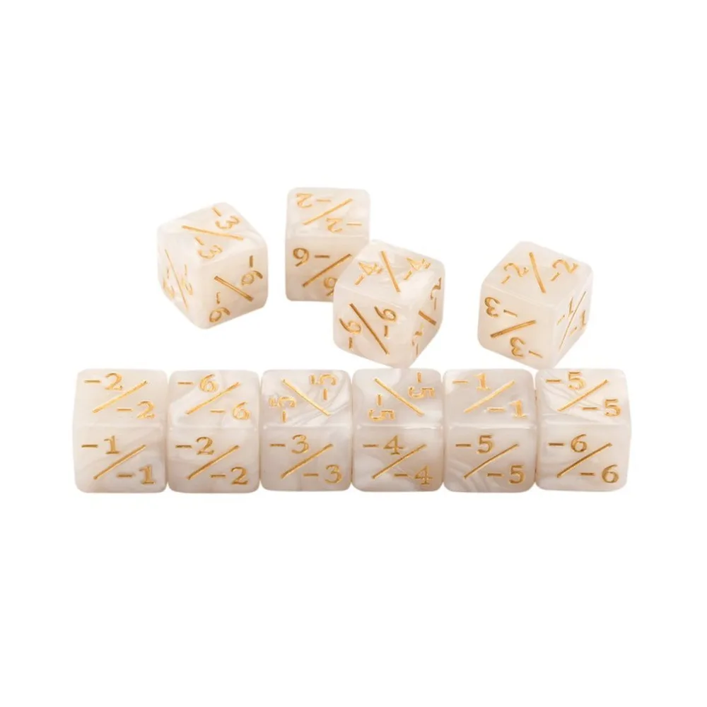 Game Game Toys Dice Kids Toy Playing Games Counting Counters Dice Counters Entertainment Toy 6 Side Counting Dice For 10pcs