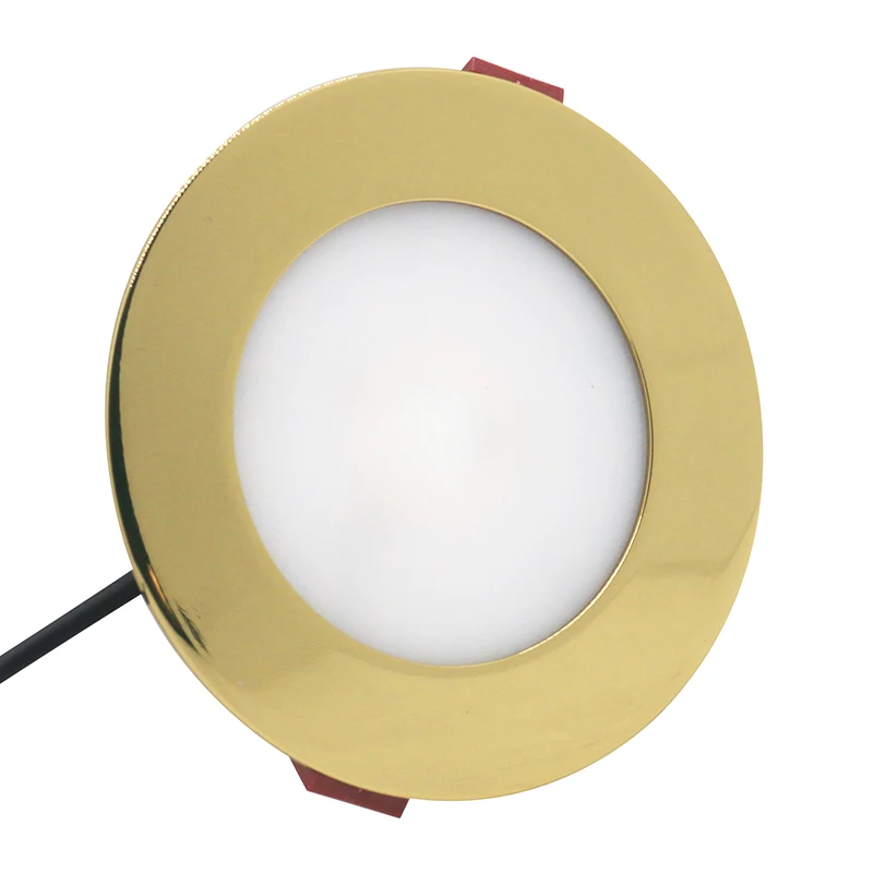 Oro 316SS IP68 RGBW bianco 12V 24V 6W ha condotto la luce verso il basso per barca/yacht/marina