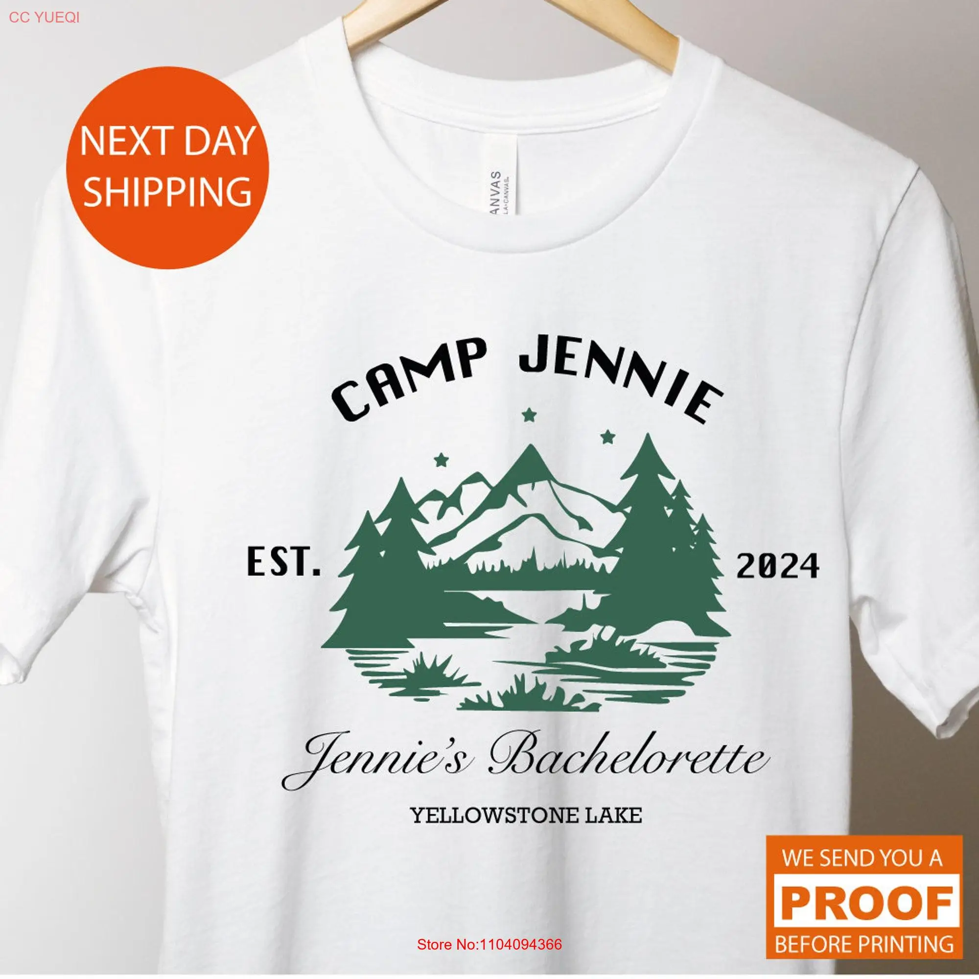 Personalized Camp Bachelorette T shirt Camping Party Location Mountain Bride Bella Canvas Bach Merch