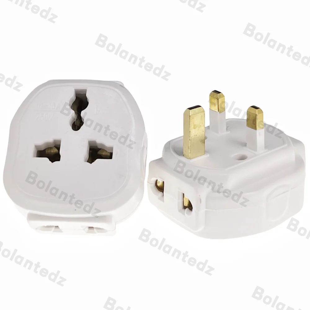 Universal 3 in 1 Russia HK CN US AU EU to UK Travel Plug Adapter 13A Multi-function Italy Swiss India Socket Converter Type G