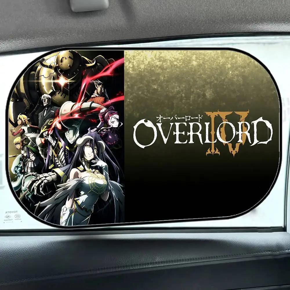 أنيمي O-Overlords الجانب نافذة الشمسيات سيارة فيلم الجانب نافذة Saunshades الزجاج الأمامي السيارات نافذة ظلة غطاء للأطفال الطفل