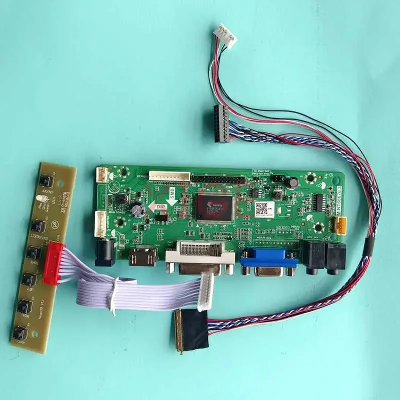 

Плата драйвера контроллера для Φ DIY Kit DVI VGA LVDS 40Pin 1366x768 HDMI-совместимая панель ноутбука 15,6 дюйма