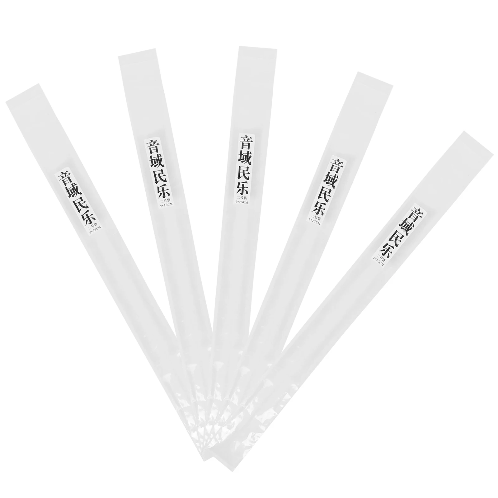 

5 Pcs Flute Protection Bag 7x75cm Bamboo Flute Storage Travel Case Plastic Cover Anti Damp Dust Proof Musical Instruments